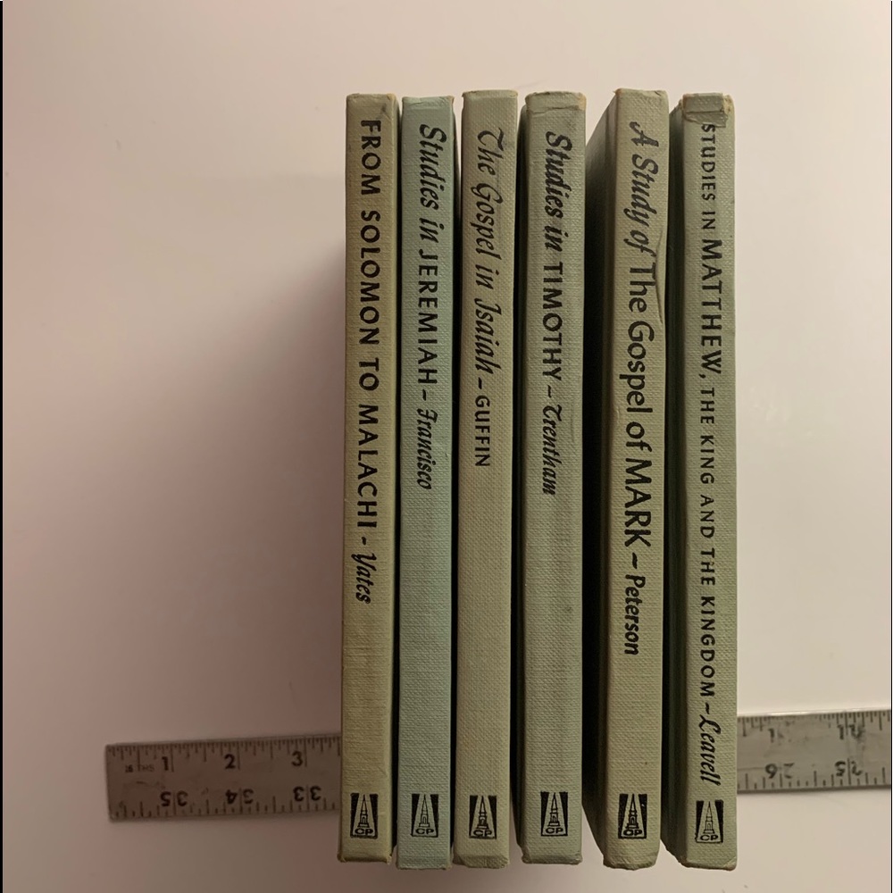 6 Gospel / Spiritual/ Religious Study books 1958-1968